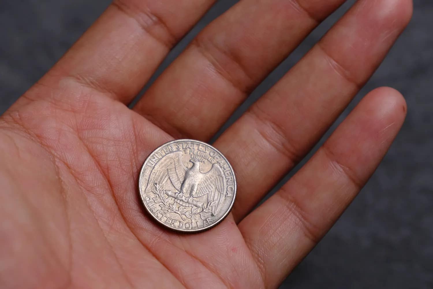 quarter in hand