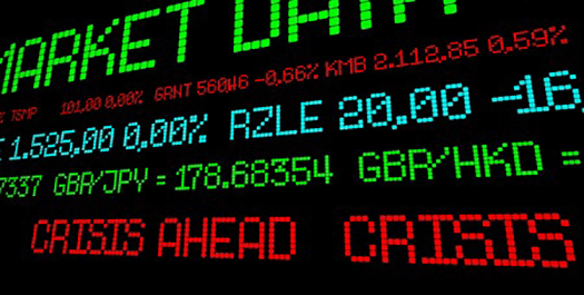 Stock Ticker Warns of Crisis Ahead