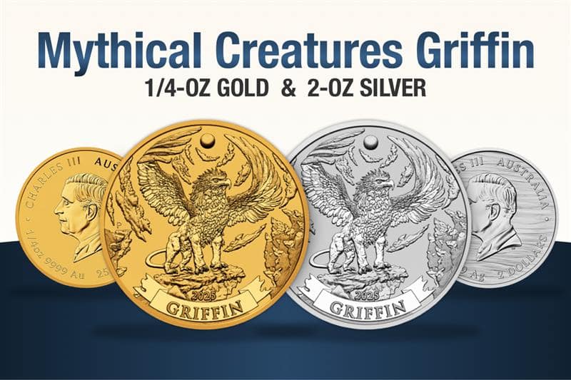 American Hartford Gold Unveils the Exclusive 2025 Mythical Creatures Griffin Coins