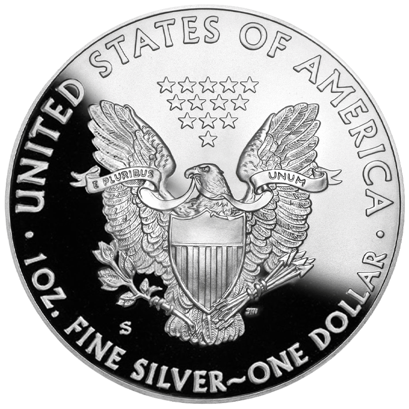 American Eagle 1oz Silver Proof Coin (Obv)