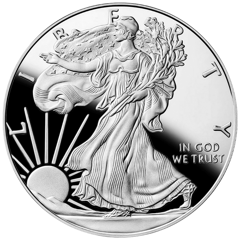 American Eagle 1oz Silver Proof Coin (Rev)