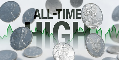 Silver Smashes Record