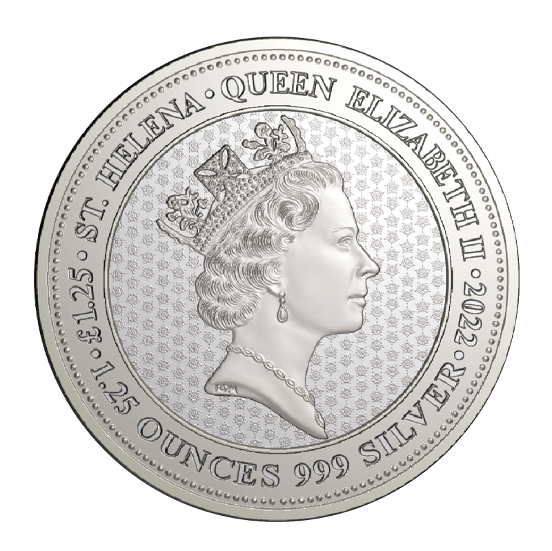 Saint Helena Silver Coin Obverse