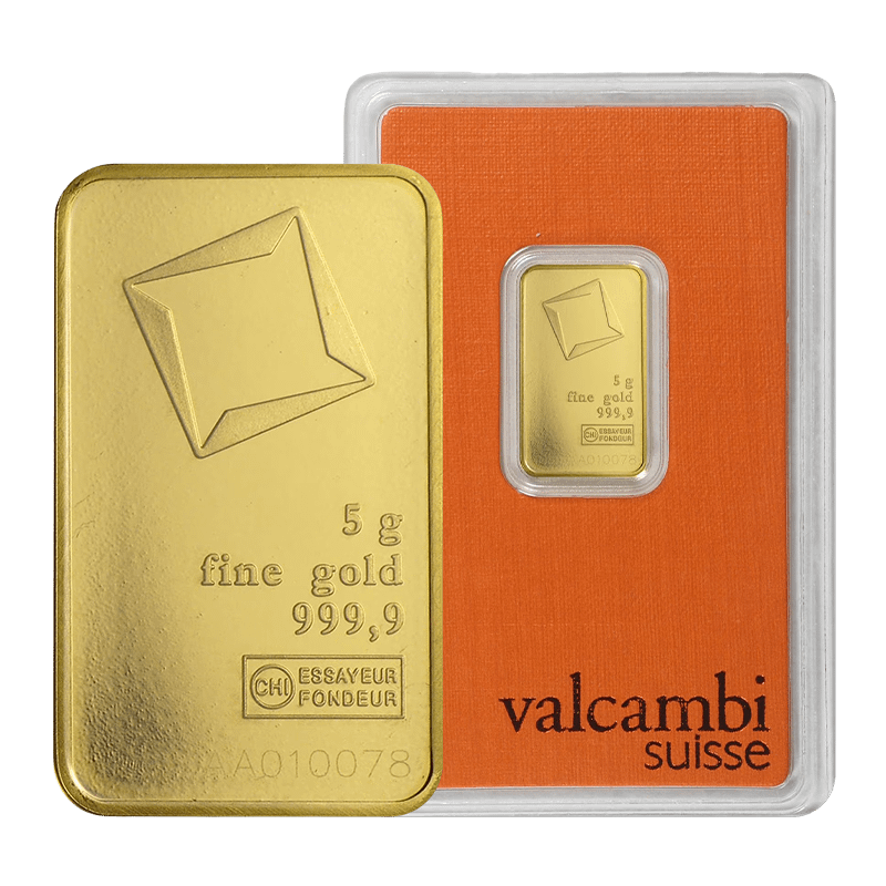 Valcambi Suisse Bar 5g (Assay Cover)
