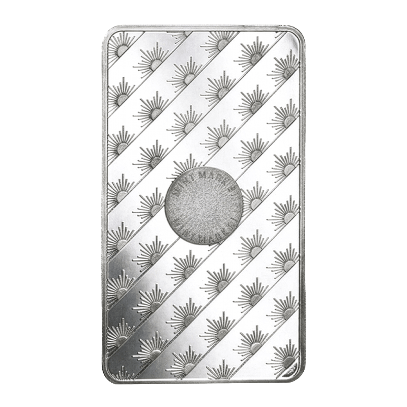 American Silver Bar 10 oz (Back)
