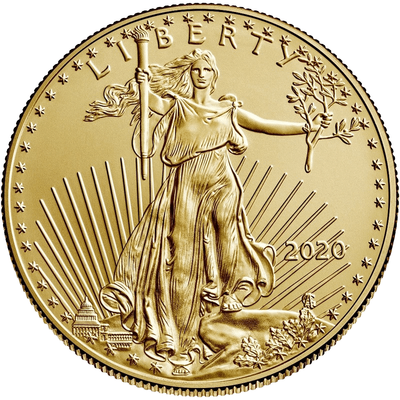 American Eagle 2020 1oz Gold Coin (Rev)