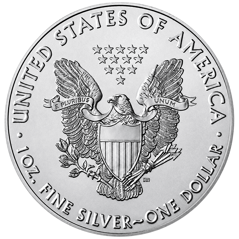American Eagle 1oz Silver Coin (Obv)