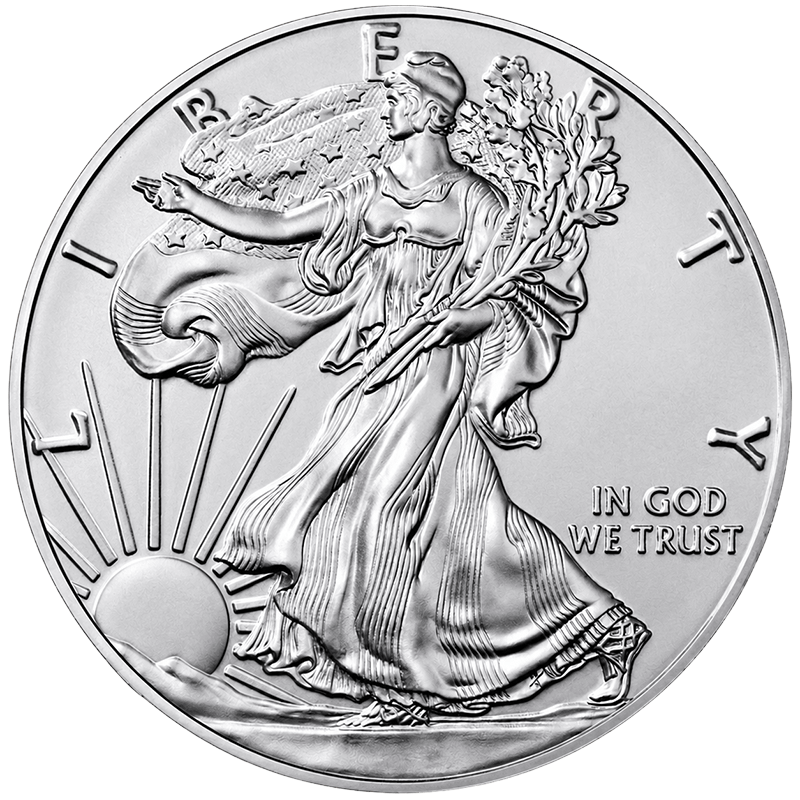 American Eagle 1oz Silver Coin (Rev)