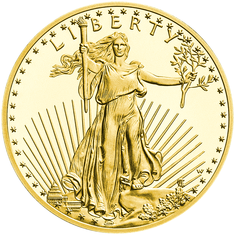 American Eagle 1 oz Gold Coin (Rev)