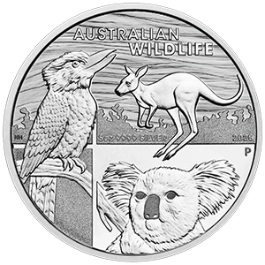 Australian Wildlife Silver Reverse