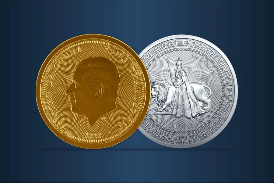 Elizabeth & Lion Coins